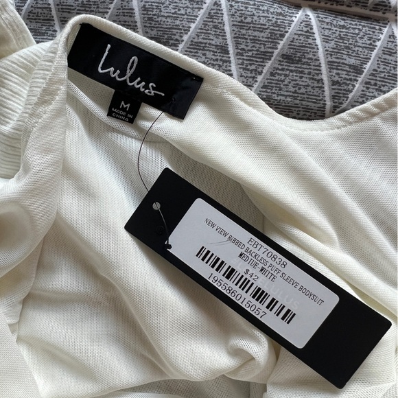 Lulu’s | NWT White Bodysuit - Picture 5 of 5